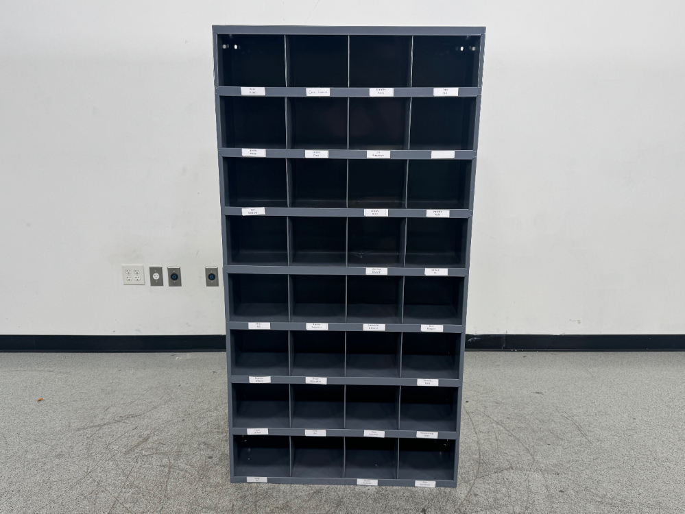 Image of Metal Cubby Storage Shelf